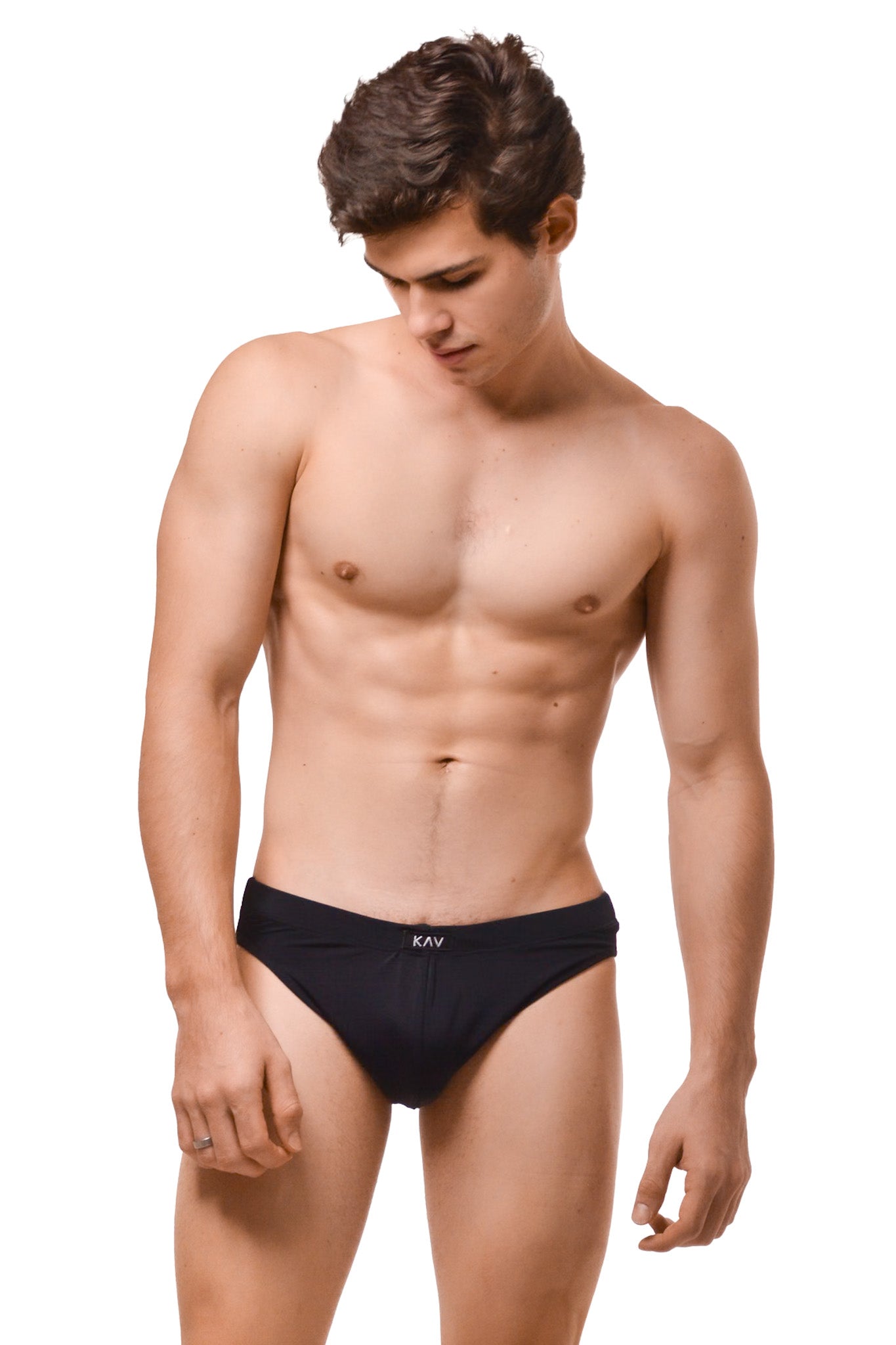 Black Minimal Swim Brief