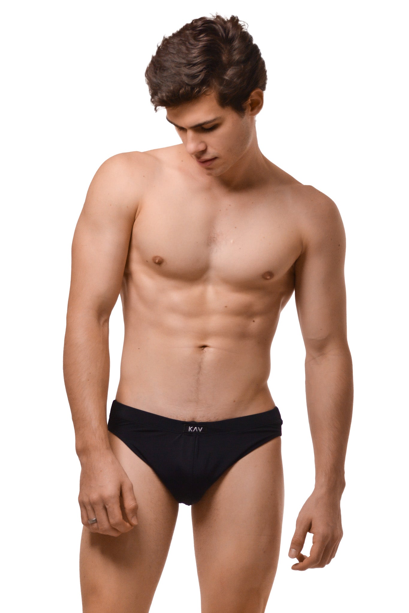 Black Minimal Swim Brief