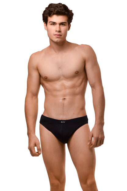 Black Minimal Swim Brief