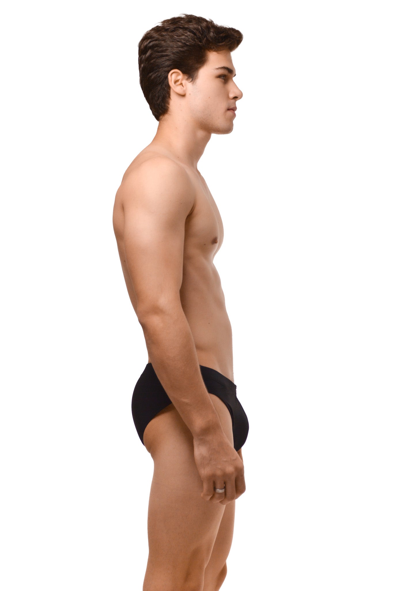 Black Minimal Swim Brief