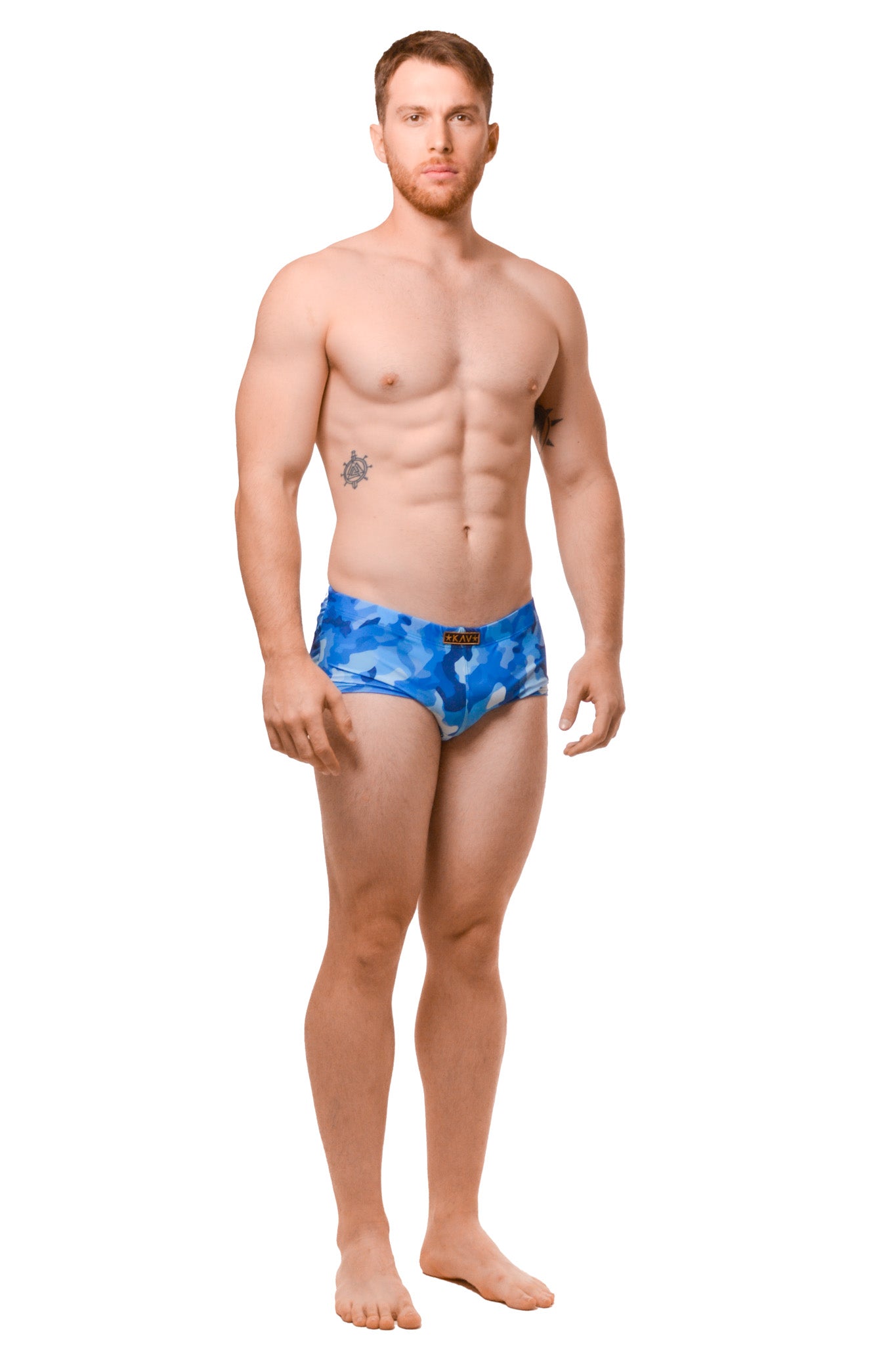 Blue Camo Devils Swim Short