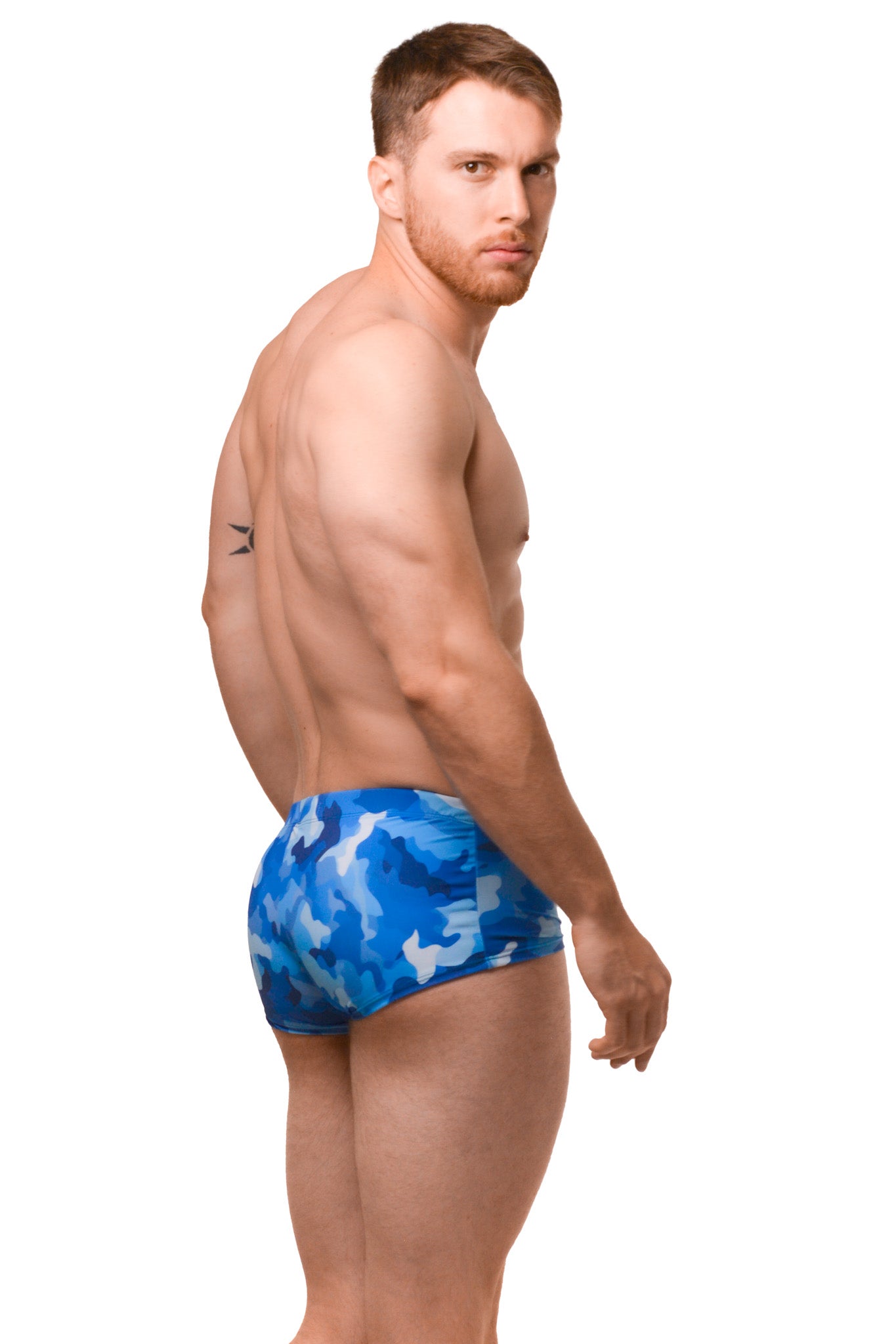 Blue Camo Devils Swim Short