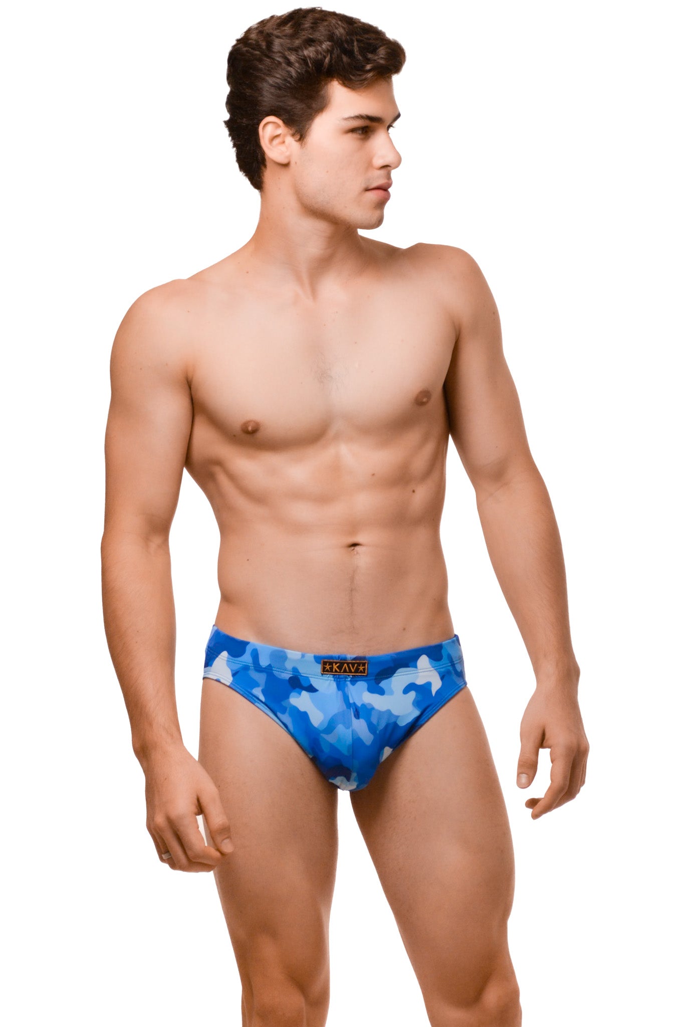 Blue Camo Devils Swim Brief