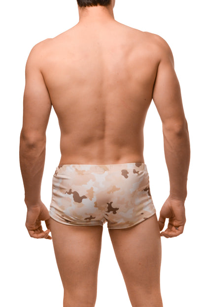 Beige Camo Devils Swim Short