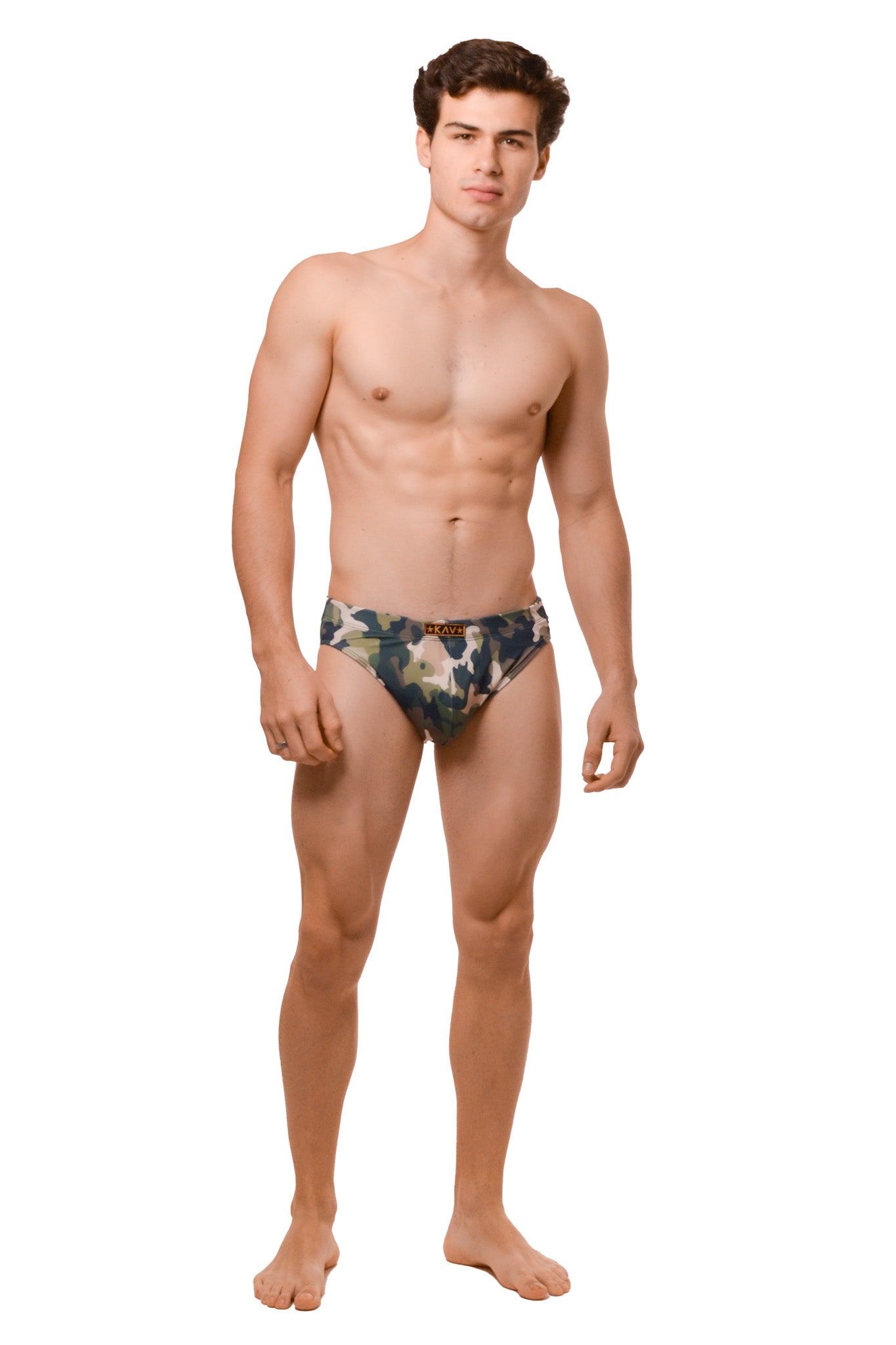 Green Camo Devils Swim Thong