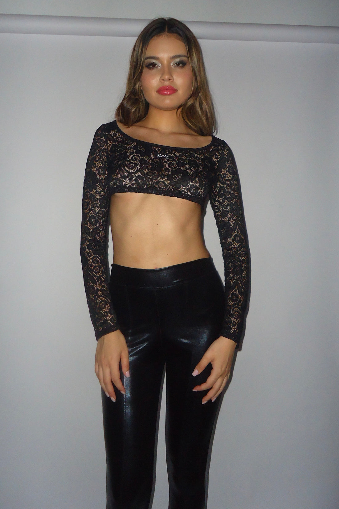 Black Lace Original Long Sleeve Top