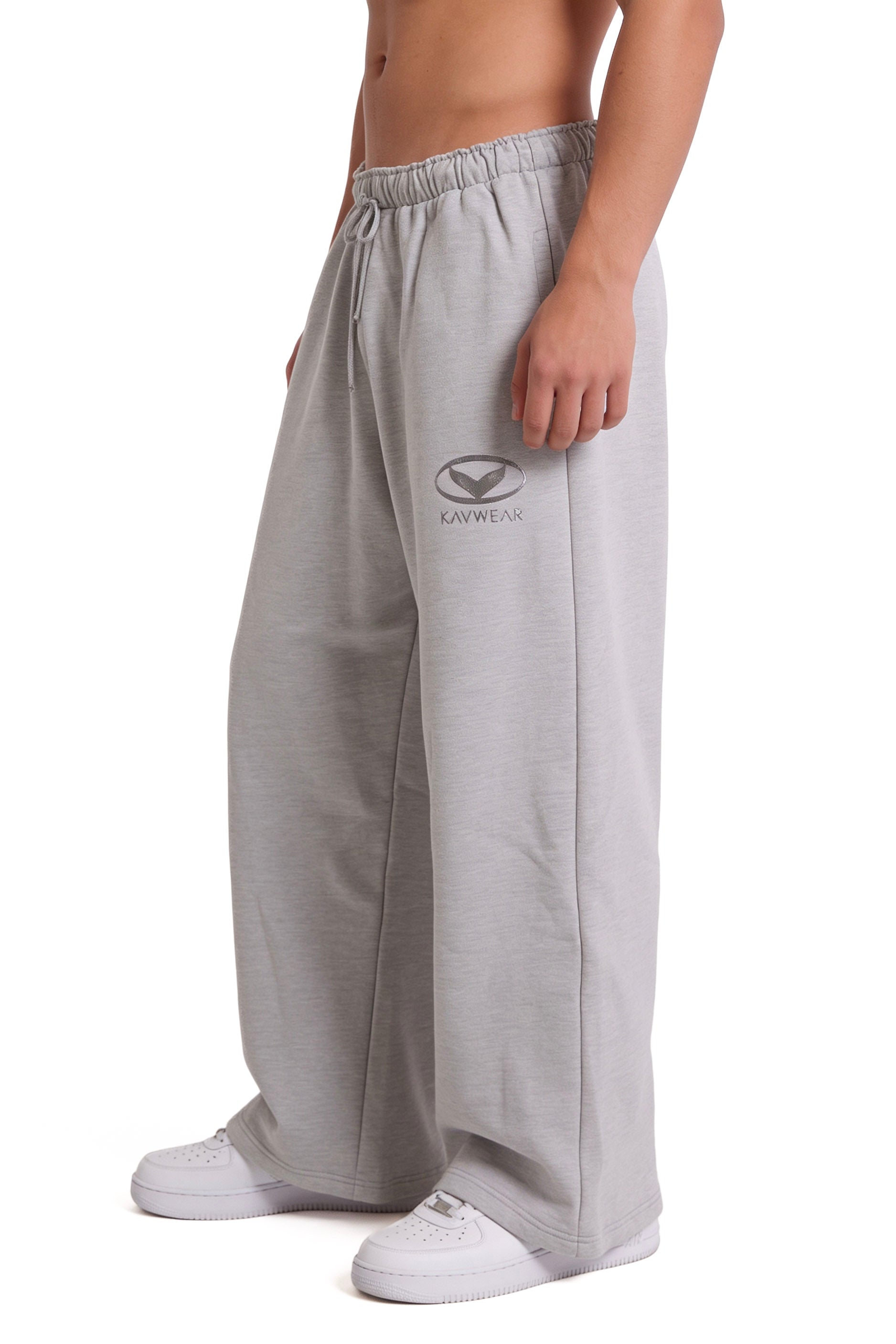 Gray Men Baggy Jogger Pants
