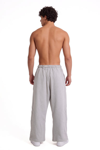Gray Men Baggy Jogger Pants