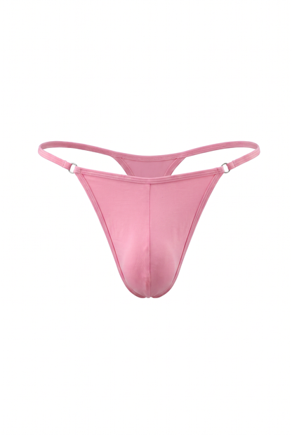 Pink Cotton Jersey Men G-String