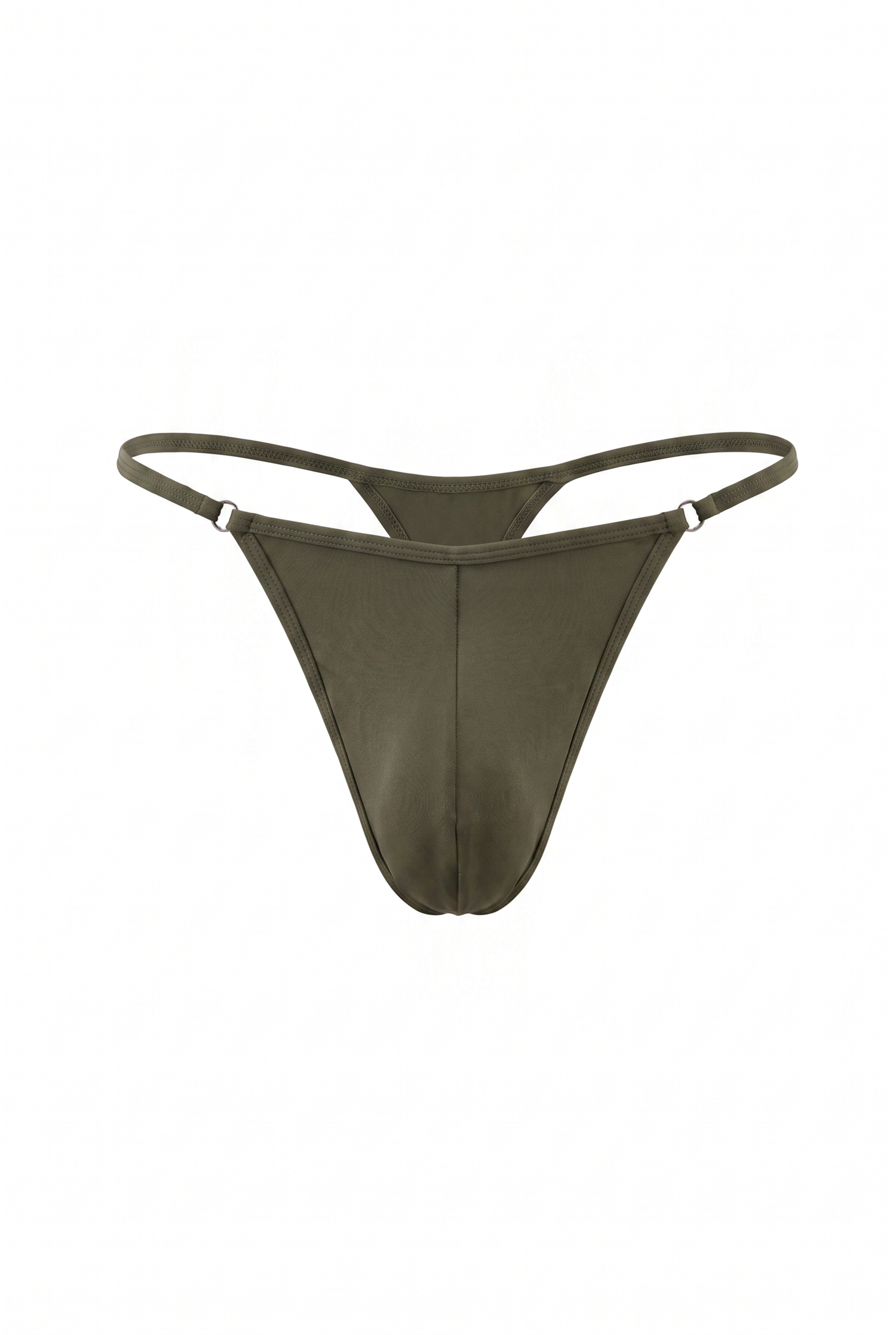 Dark Green Cotton Jersey Men G-String