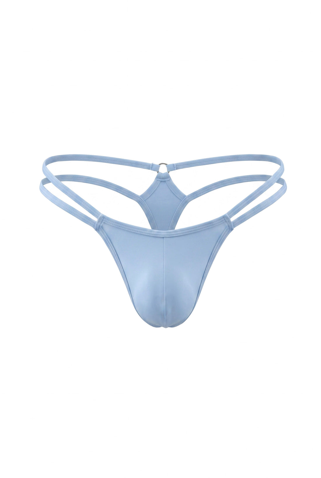 Baby Blue Men Double String G-String Thong