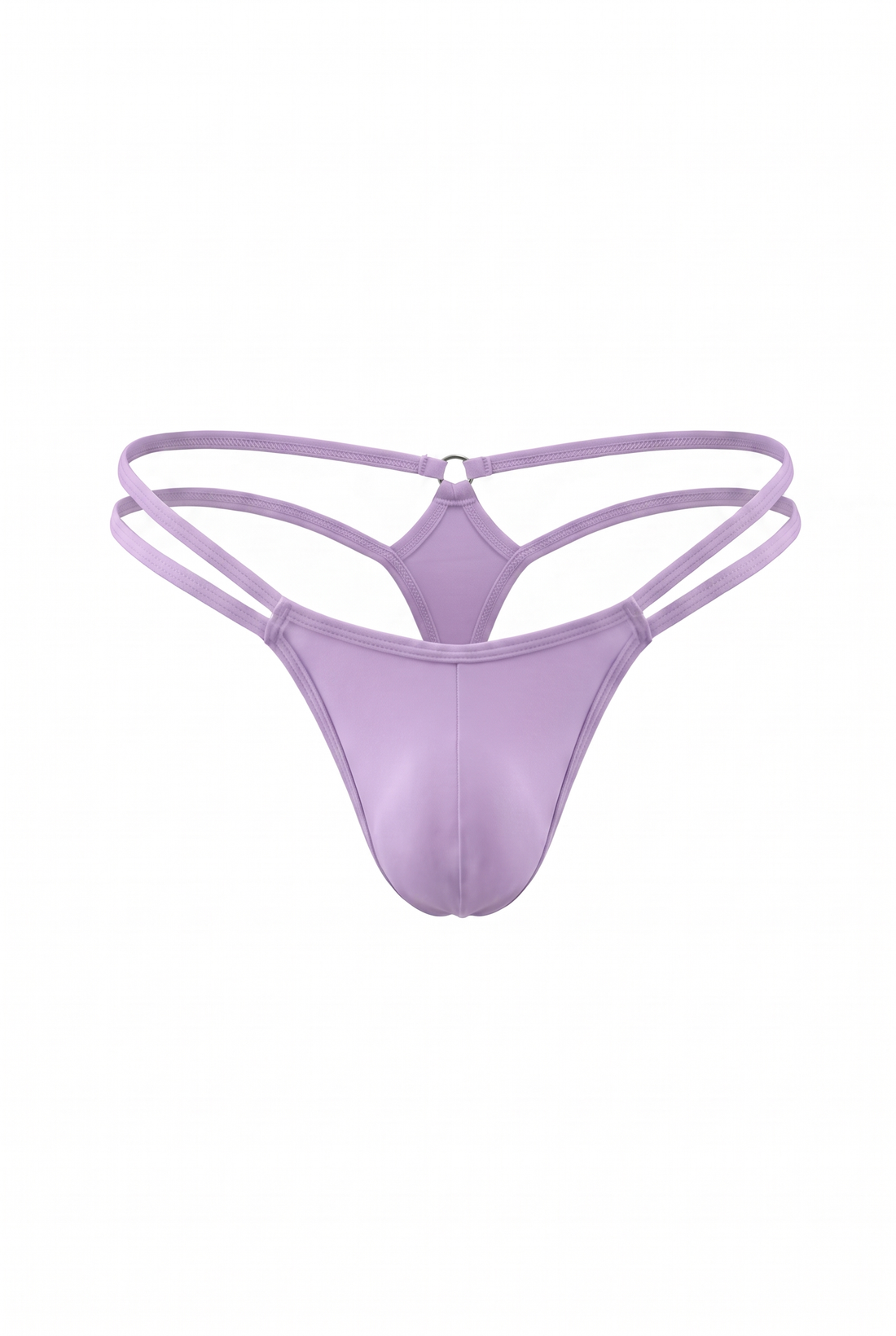 Lilac Men Double String G-String Thong