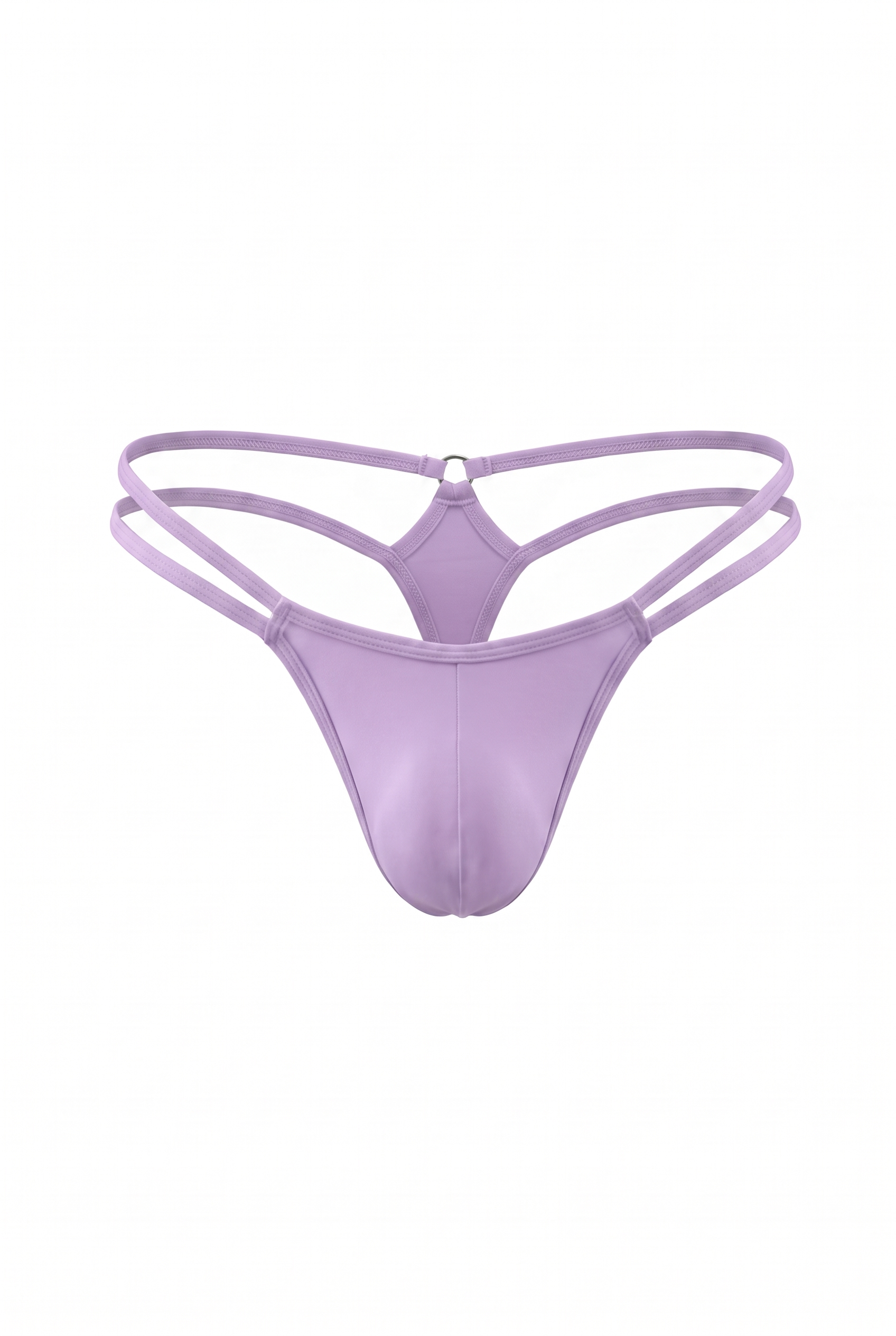 Lilac Men Double String G-String Thong