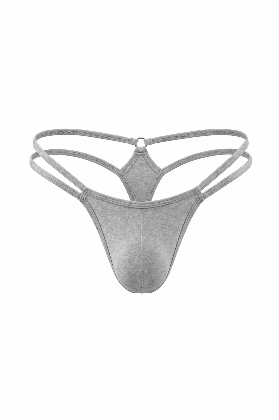 Gray Men Double String G-String Thong