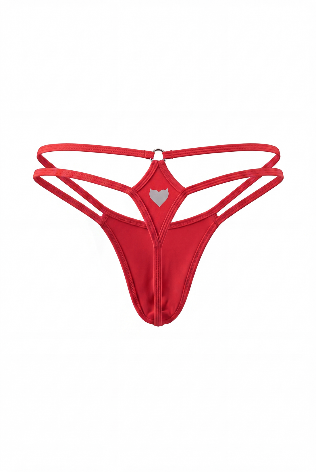 Red Men Double String G-String Thong