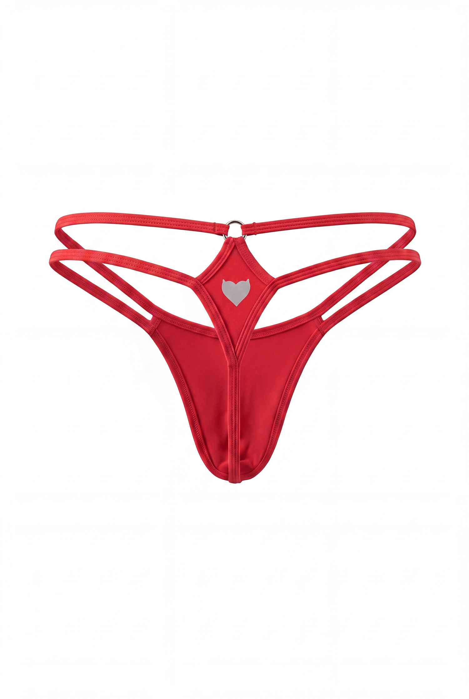 Red Men Double String G-String Thong