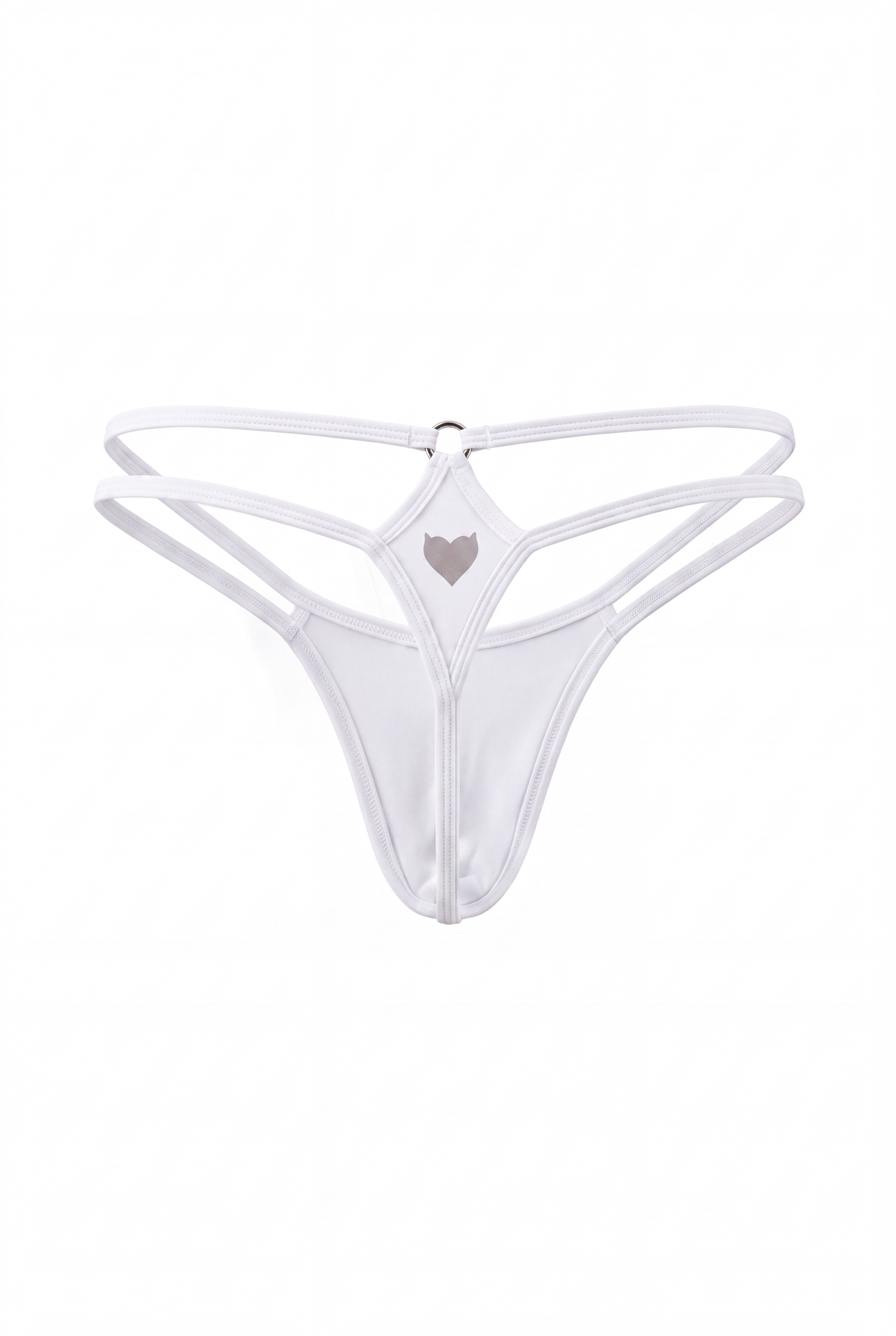 White Men Double String G-String Thong