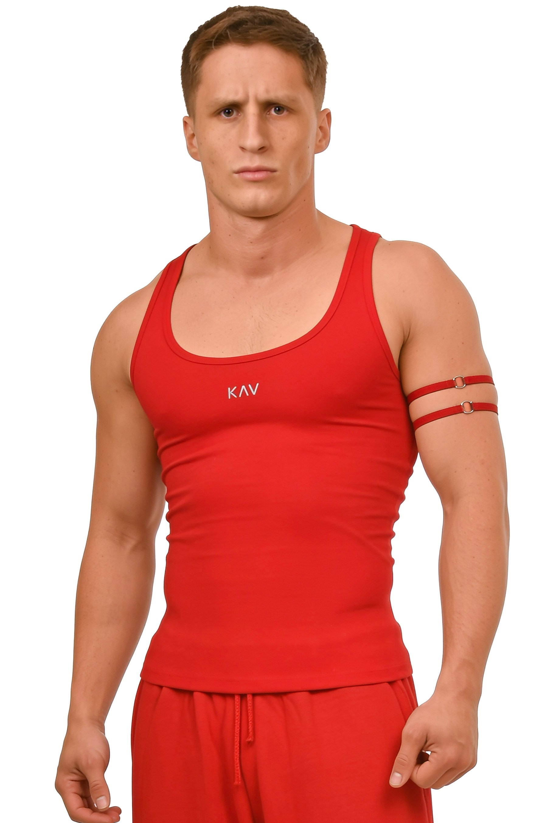 Original Red Muscle Tank Top