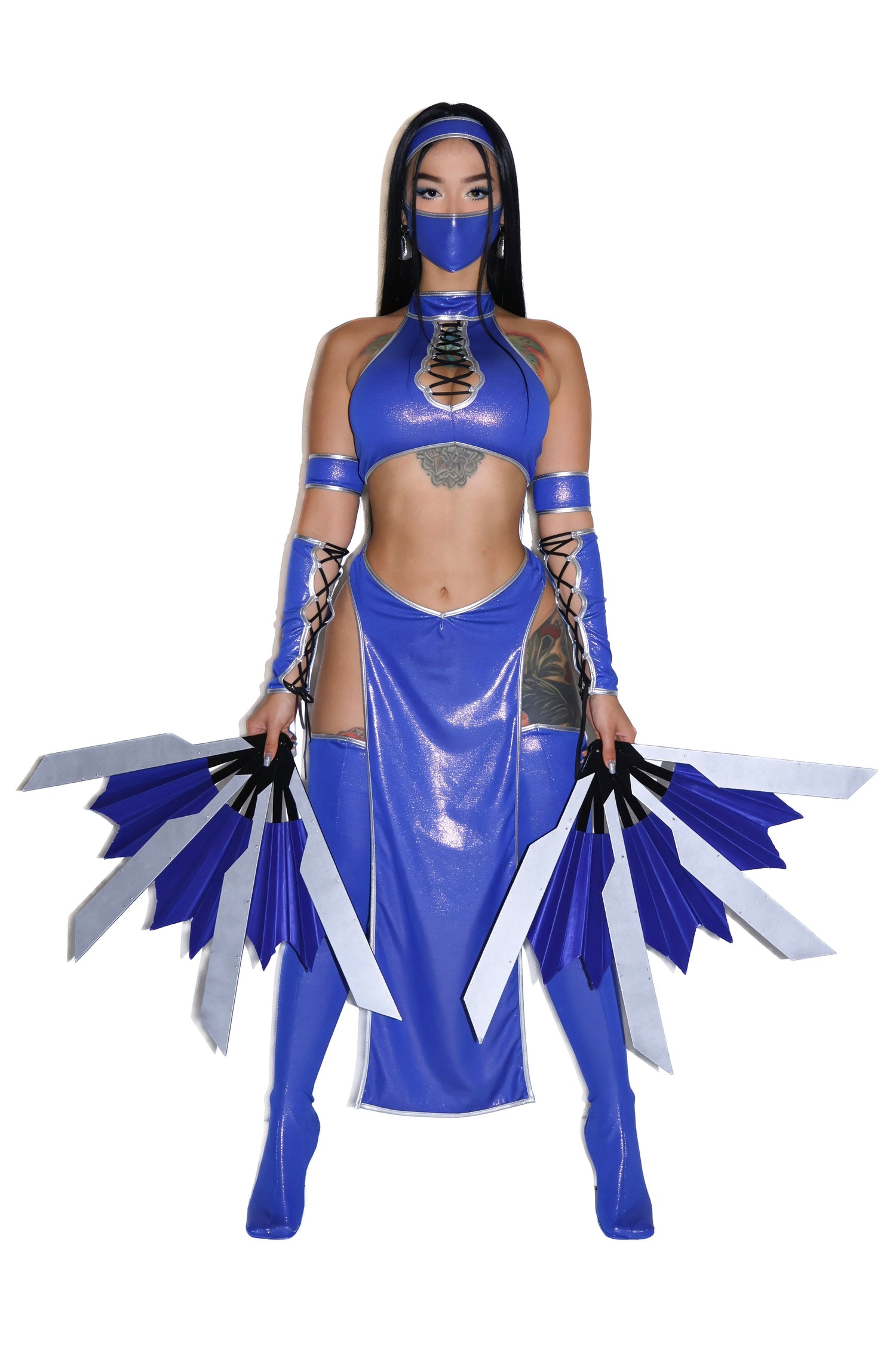 Blue Ninja Princess Costume