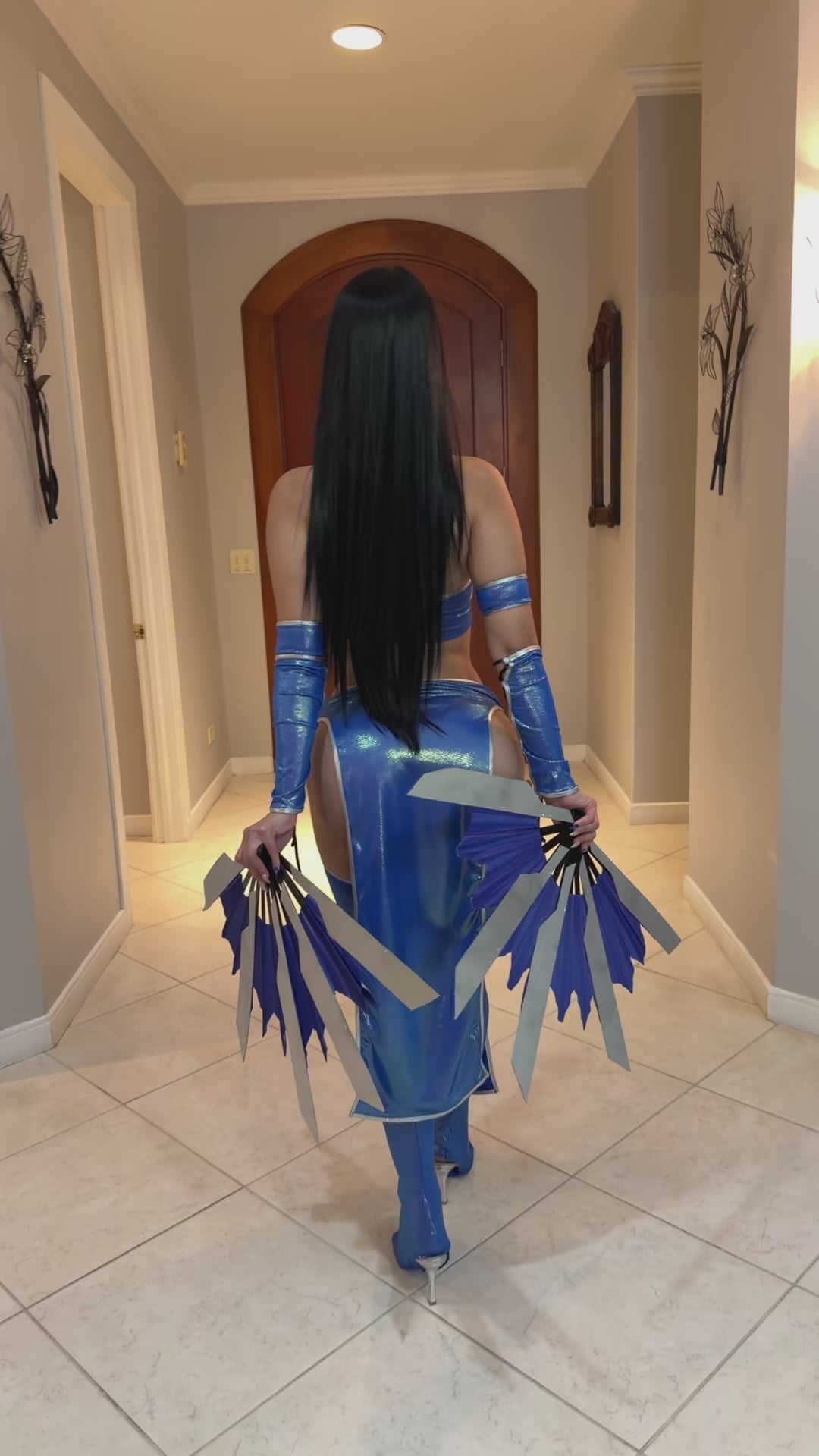 Blue Ninja Princess Costume