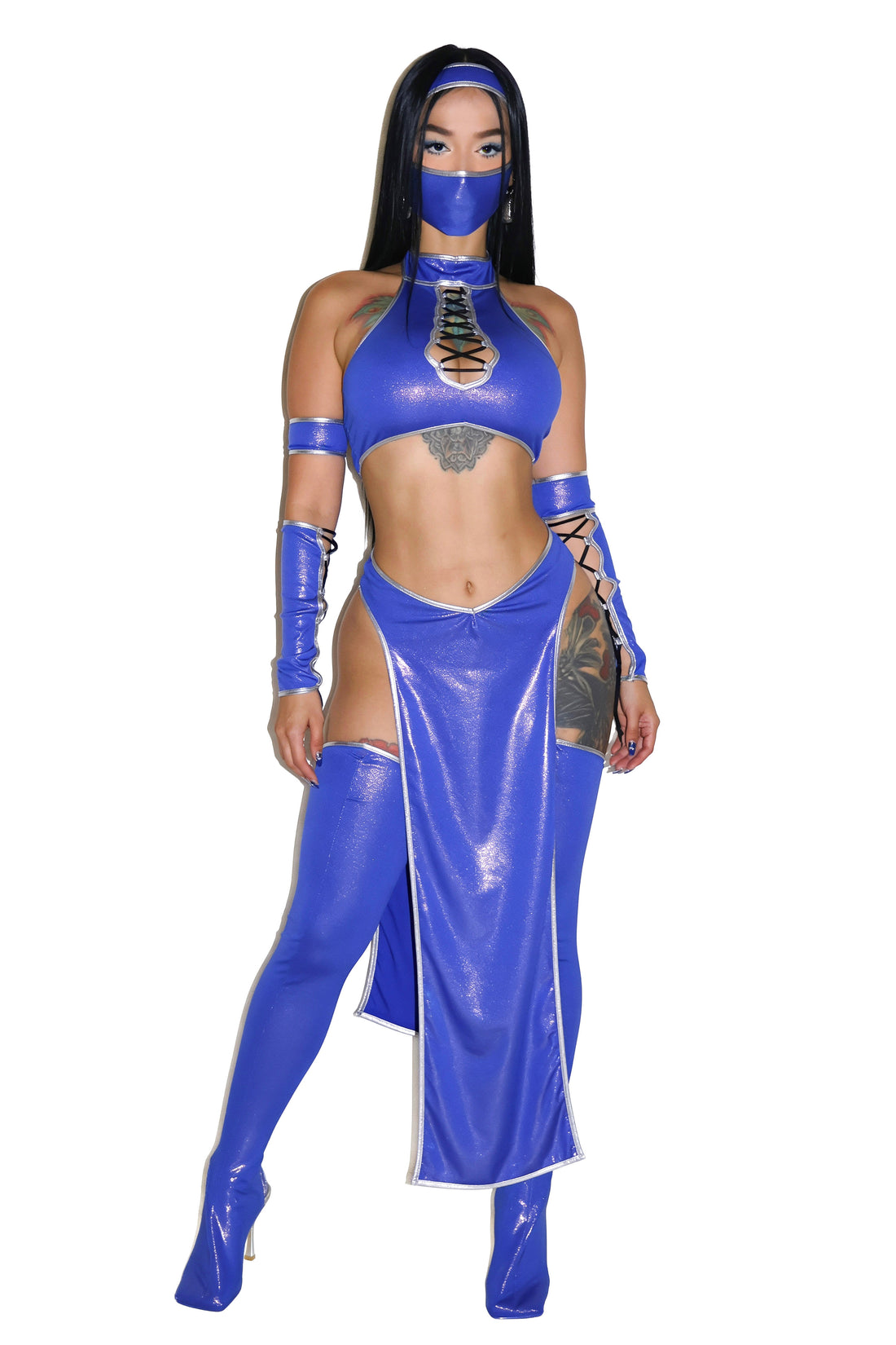 Blue Ninja Princess Costume