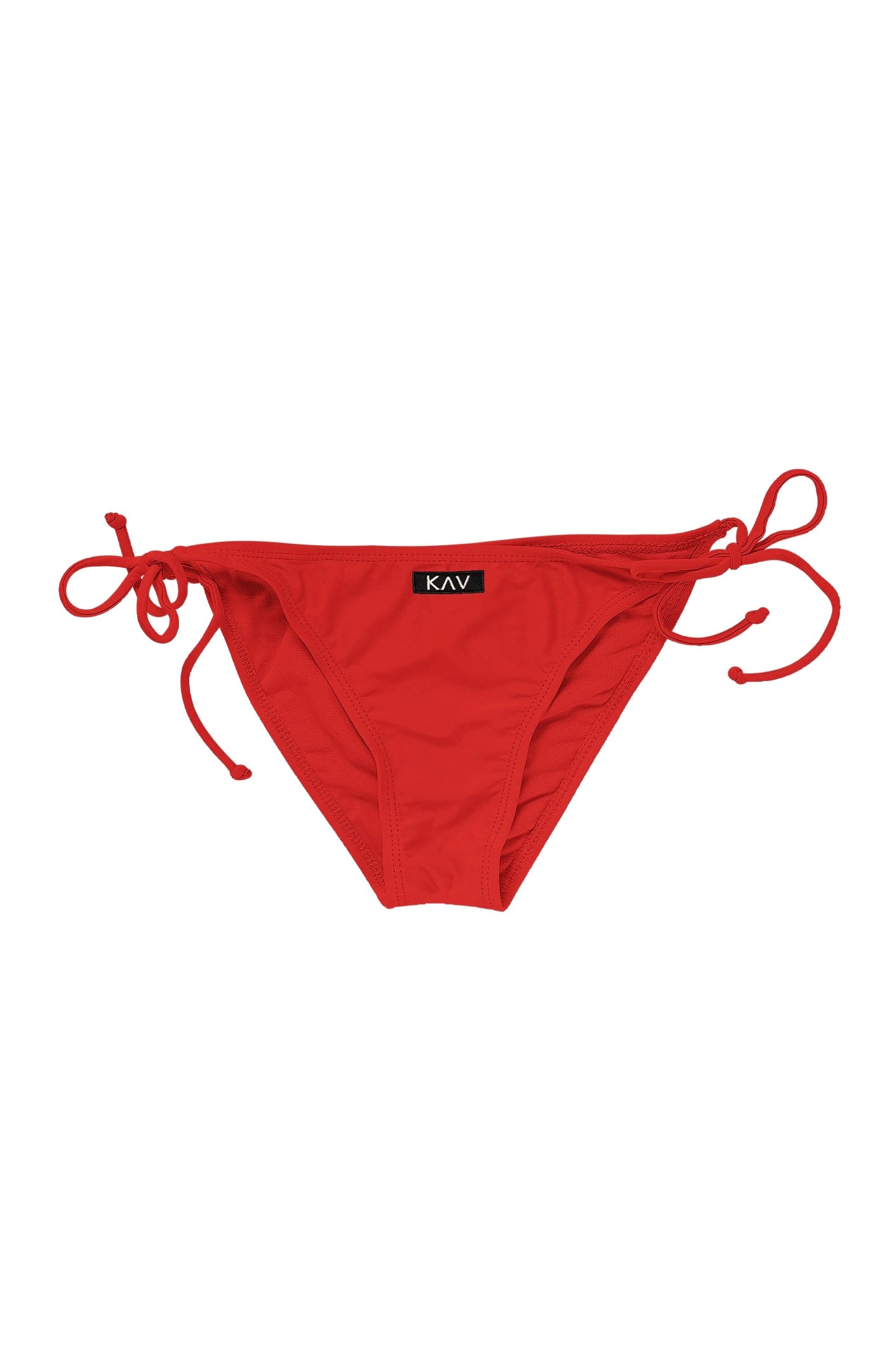 Red Swim Minimal Tie Bottom