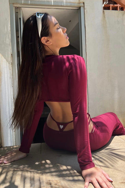 Dark Red Woman G-String Thong