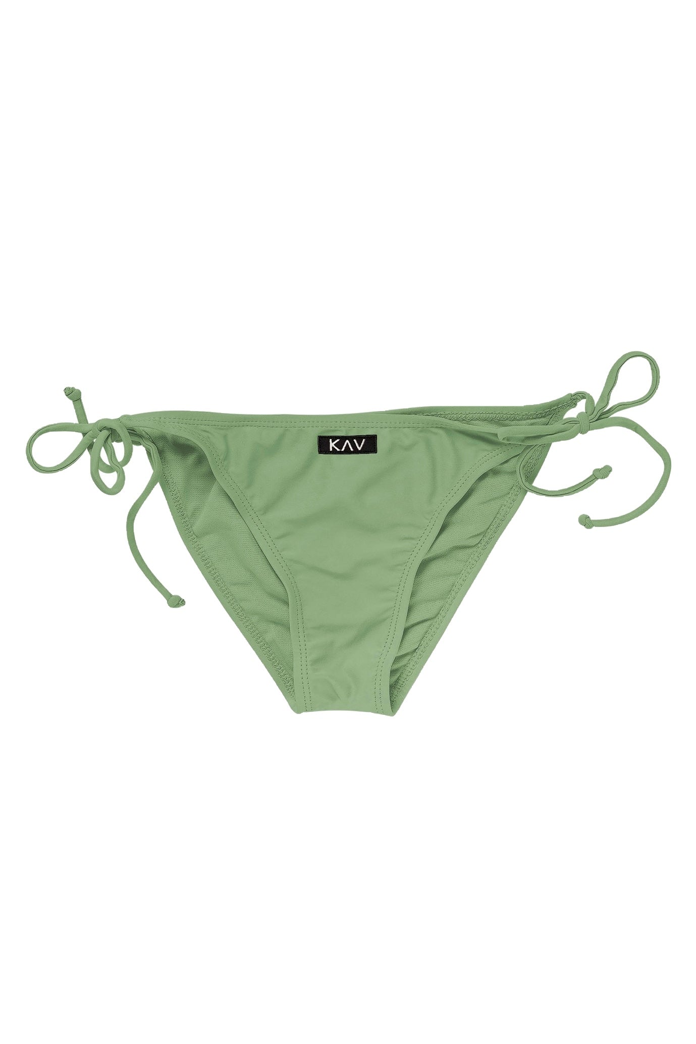Olive Green Swim Minimal Tie Bottom