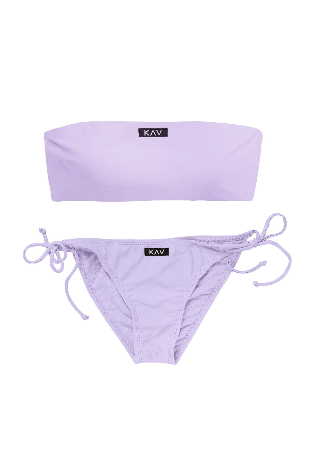 Lilac Tube Tie-Side Minimal Two Piece Bikini