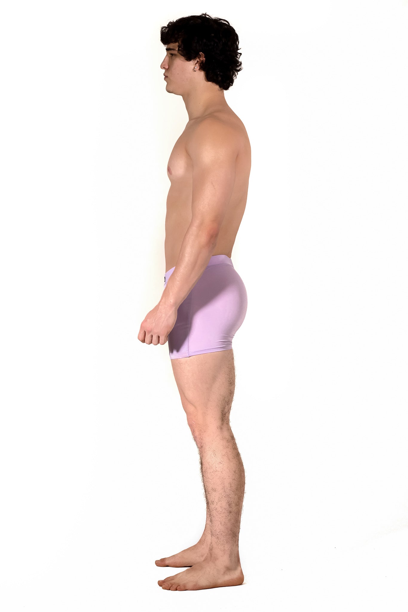 Lilac Spandex Swim Short - KAV Wear 