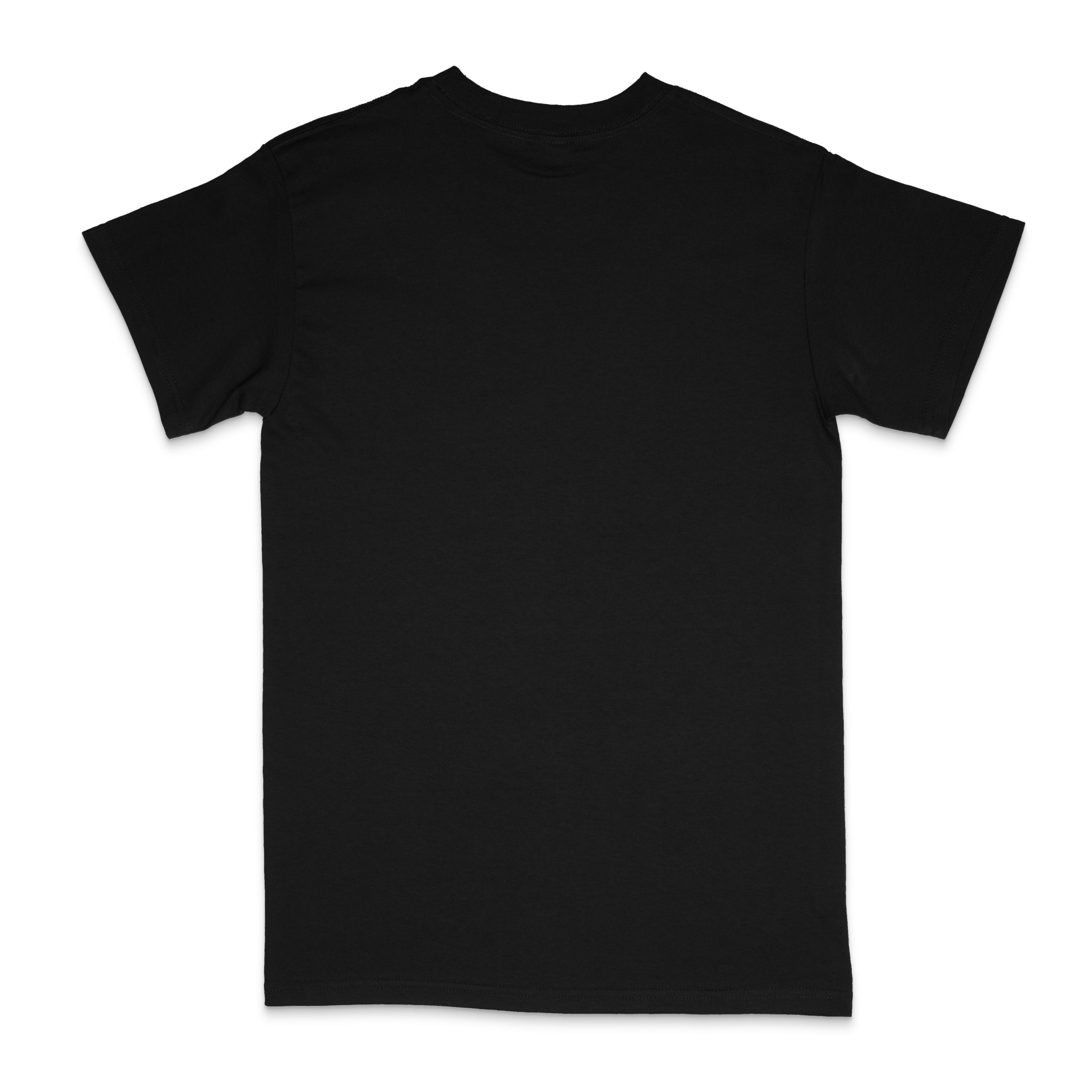 Camiseta extragrande negra KAV