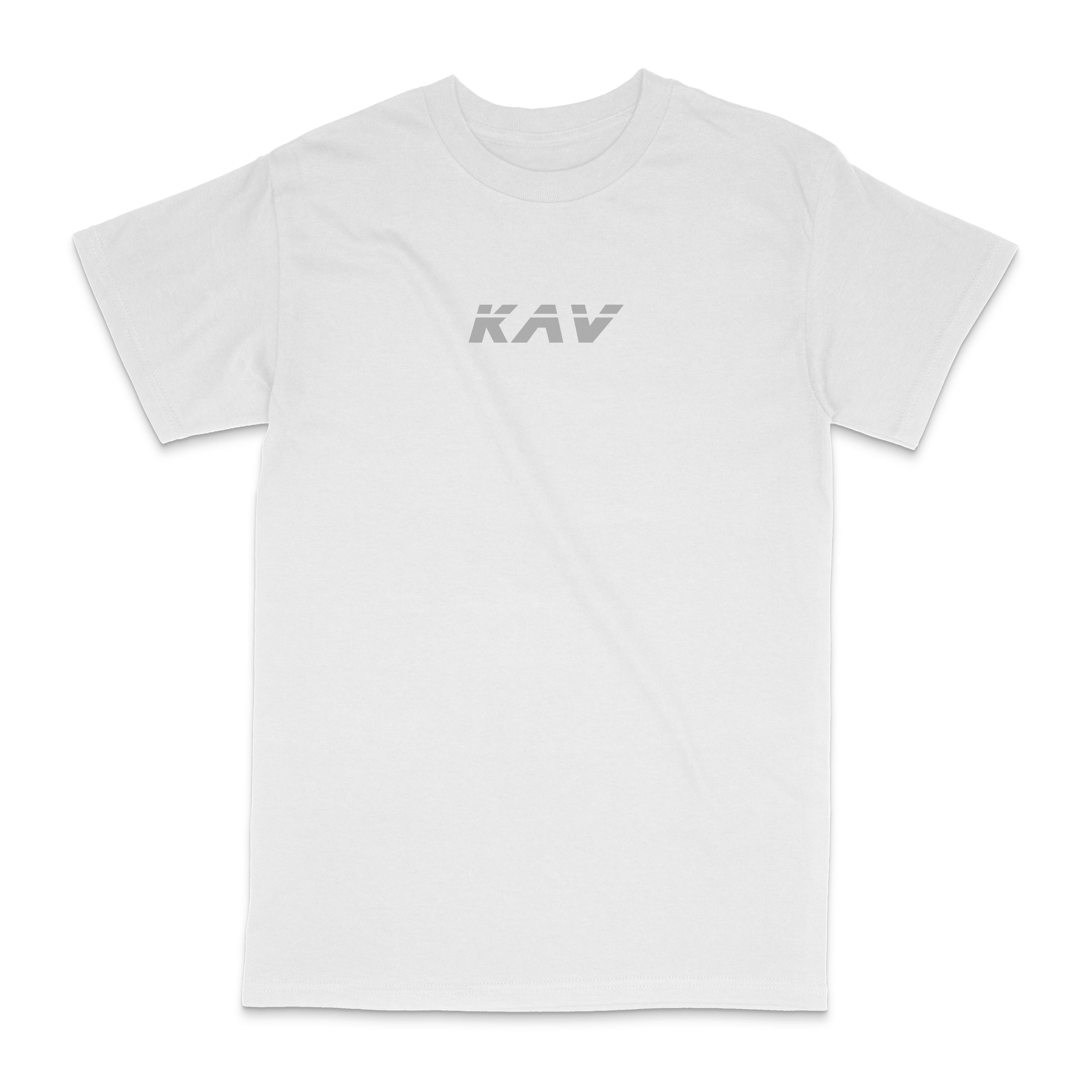 Camiseta extragrande blanca KAV