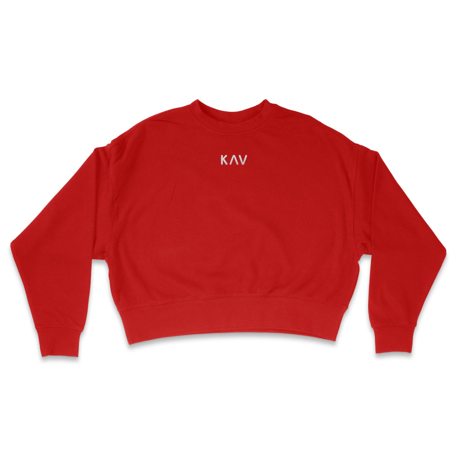 Black Crop Crew Sweater