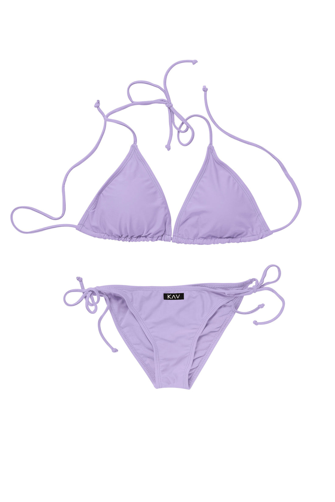 Lilac Minimal Two Piece Triangle Bikini