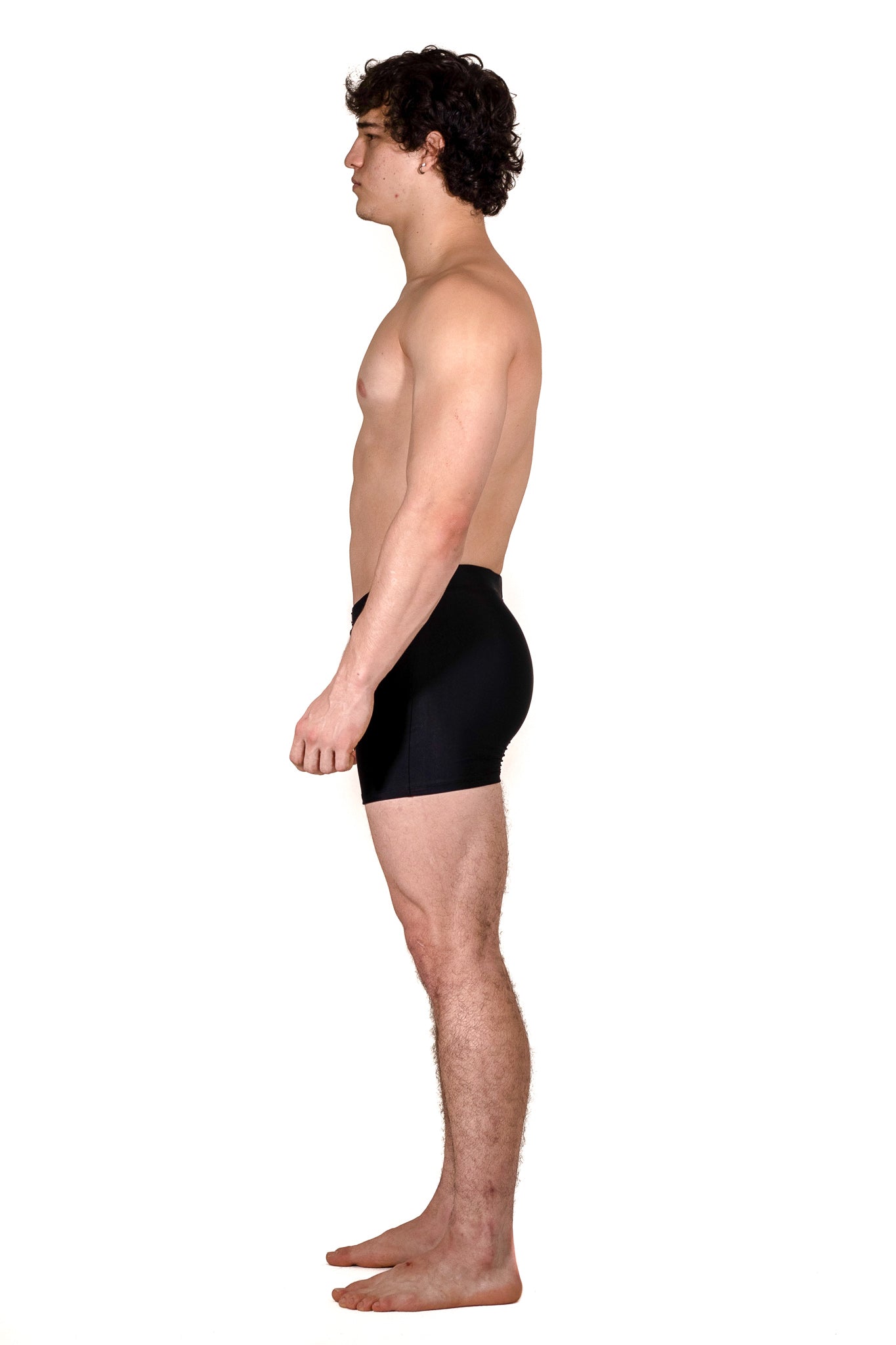 Black Spandex Swim Short - KAV Wear 