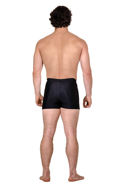 Black Spandex Swim Short - KAV Wear 